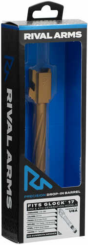 Rival Arms Ra20G102C Threaded Barrel Compatible With for Glock 17 Gen 3/4 416 Stainless Steel Bronze PVD